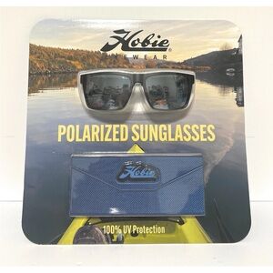 NEW Hobie Polarized Sunglasses 100% UV Protection with Case + Microfiber, Black